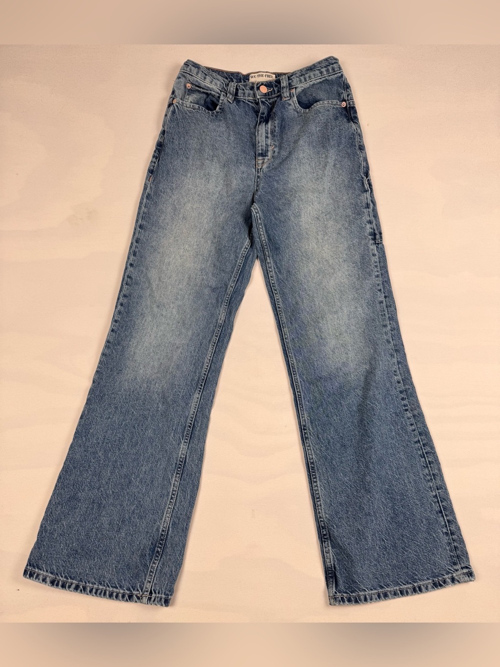 We The Free Tinsley Baggy High-Rise Straight Leg Jeans Blue Women’s 27